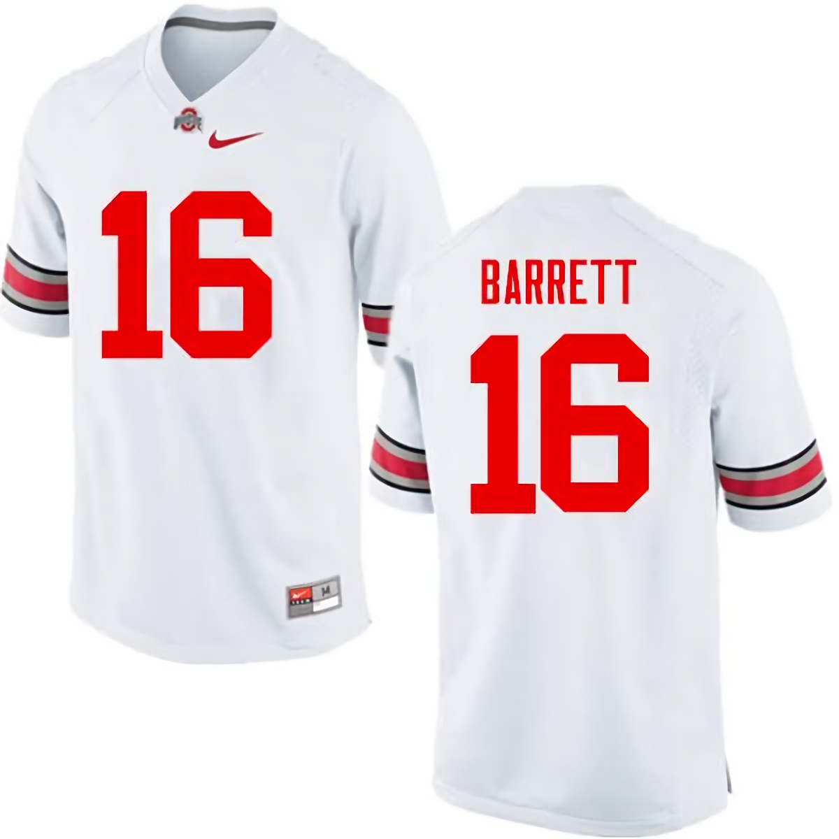 J.T. Barrett Ohio State Buckeyes Men's NCAA #16 Nike White College Stitched Football Jersey MBW4756GP